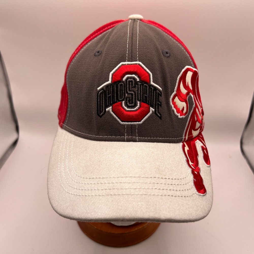 Ohio State Buckeyes Top of the World One-Fit L/XL Hat Brutus Block O Red Cap